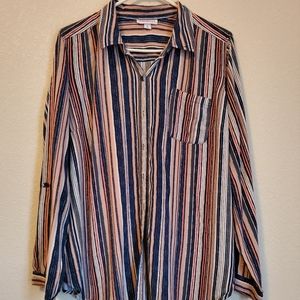 Euc Westport striped button down size XL